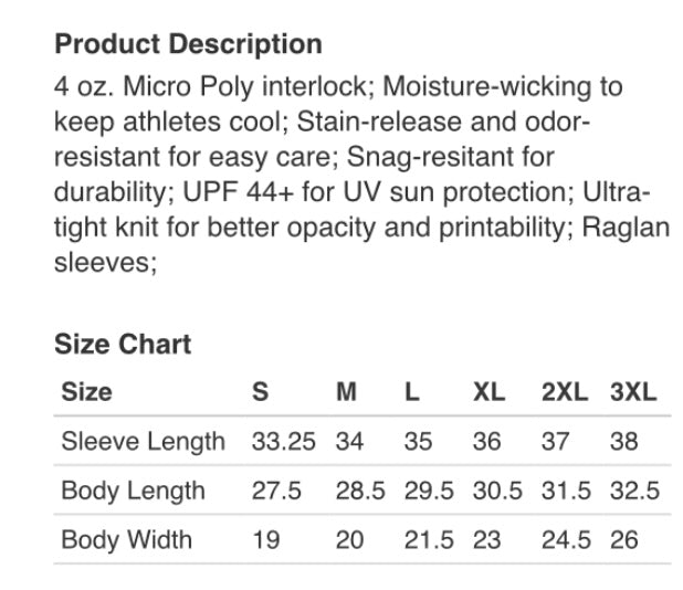 Tailored Lures long sleeve performance